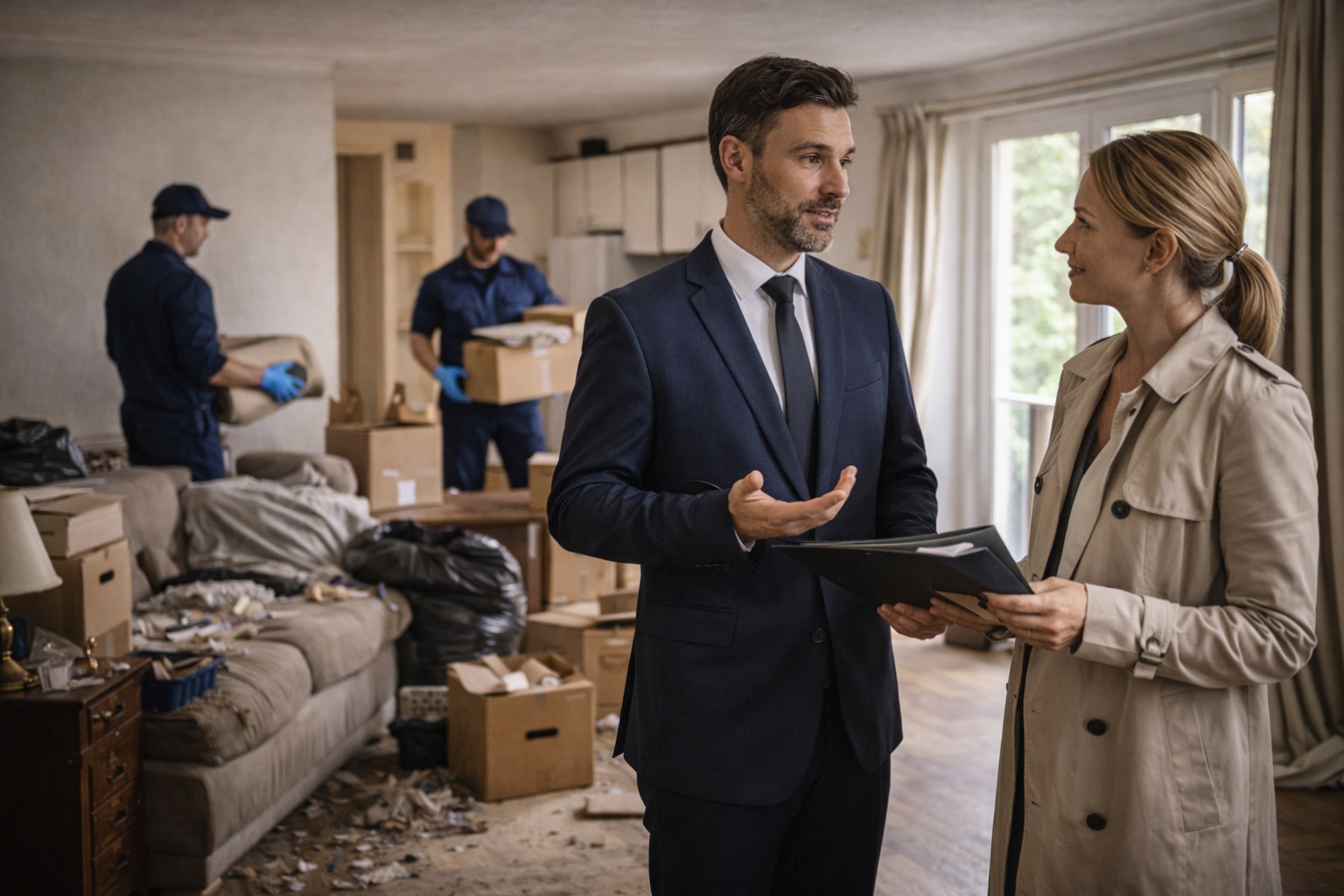 Photo Débarras avant vente immobilière